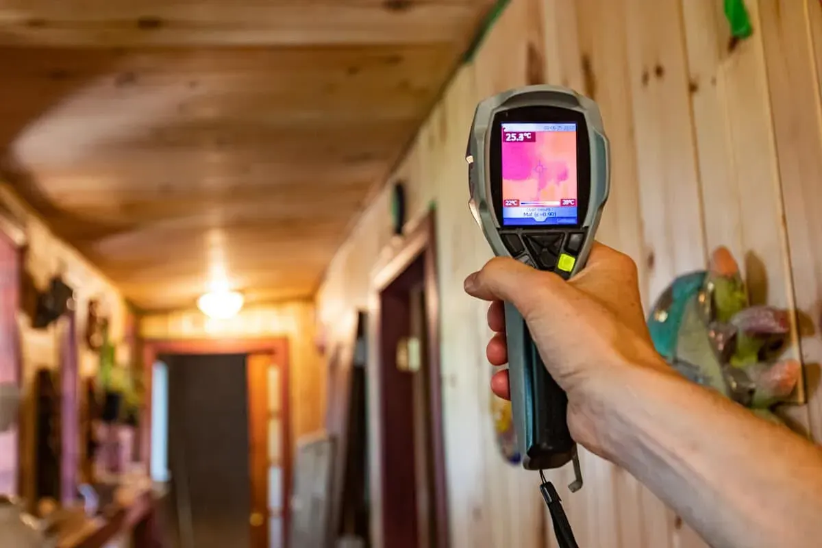 Indoor air quality testing in a Austin home