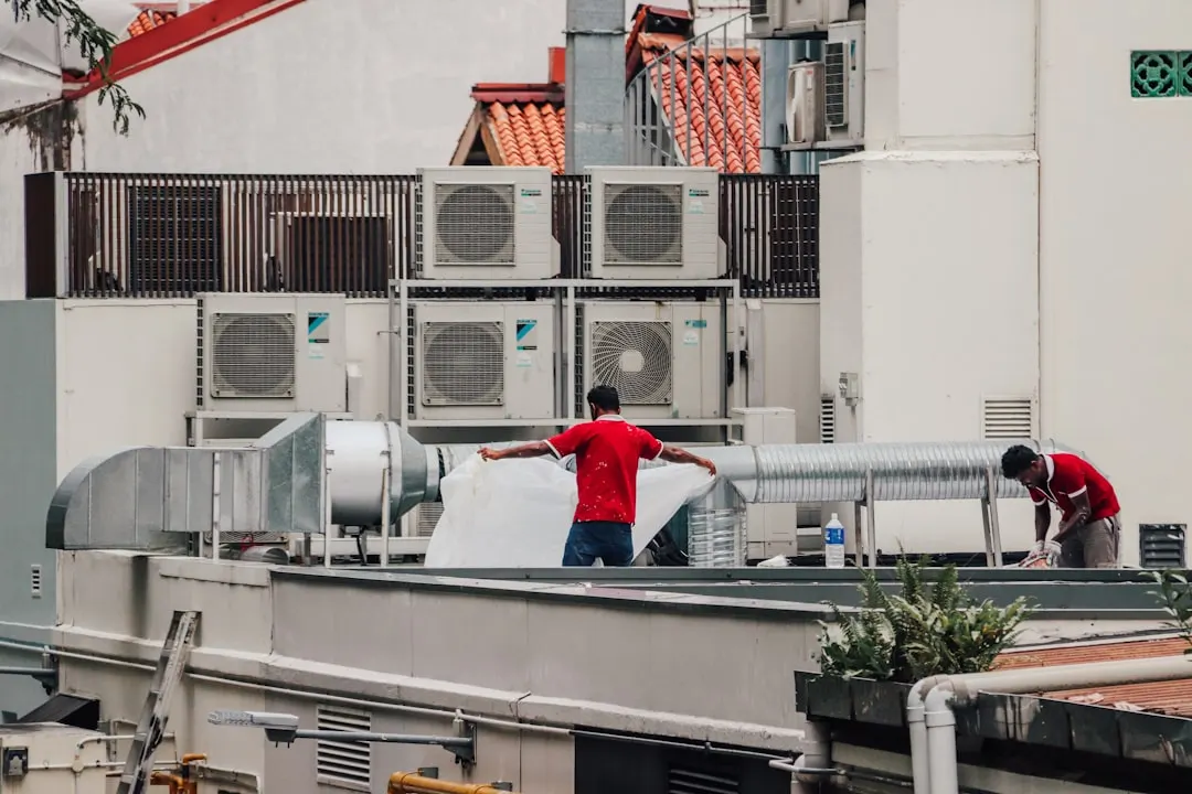 Commercial HVAC work in a Austin property