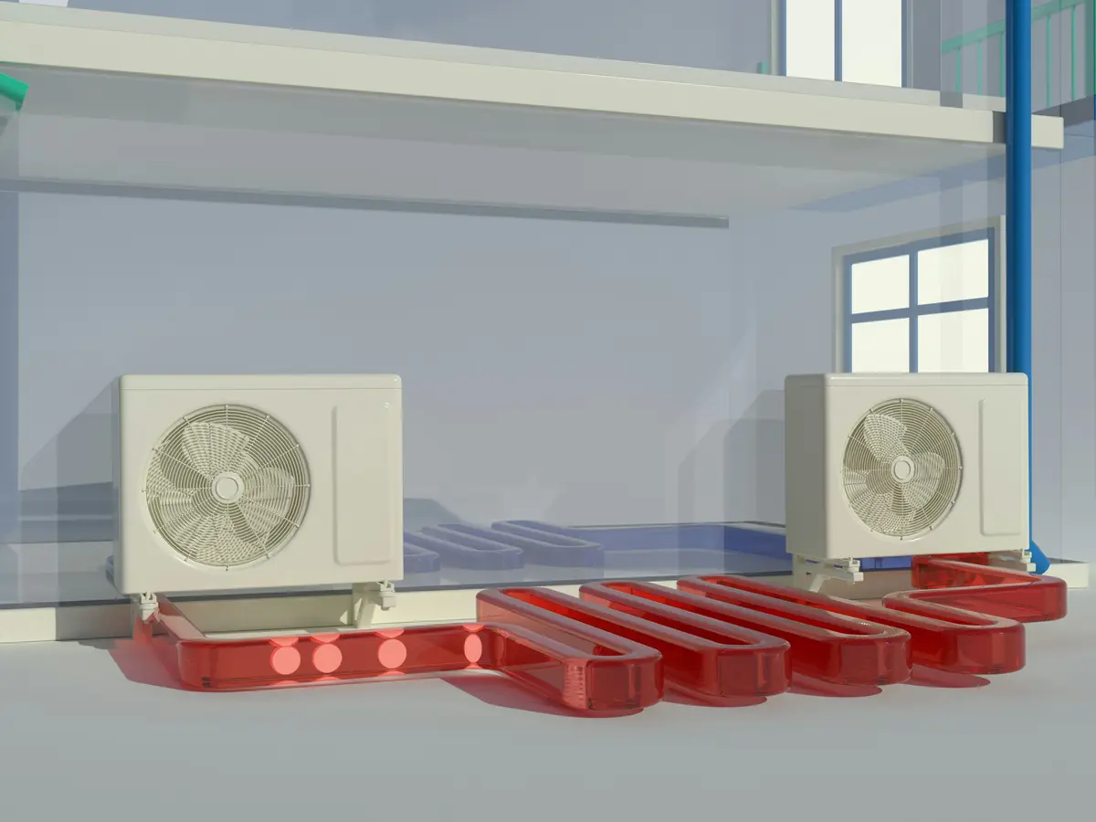 Heat pump outdoor unit annual maintenance