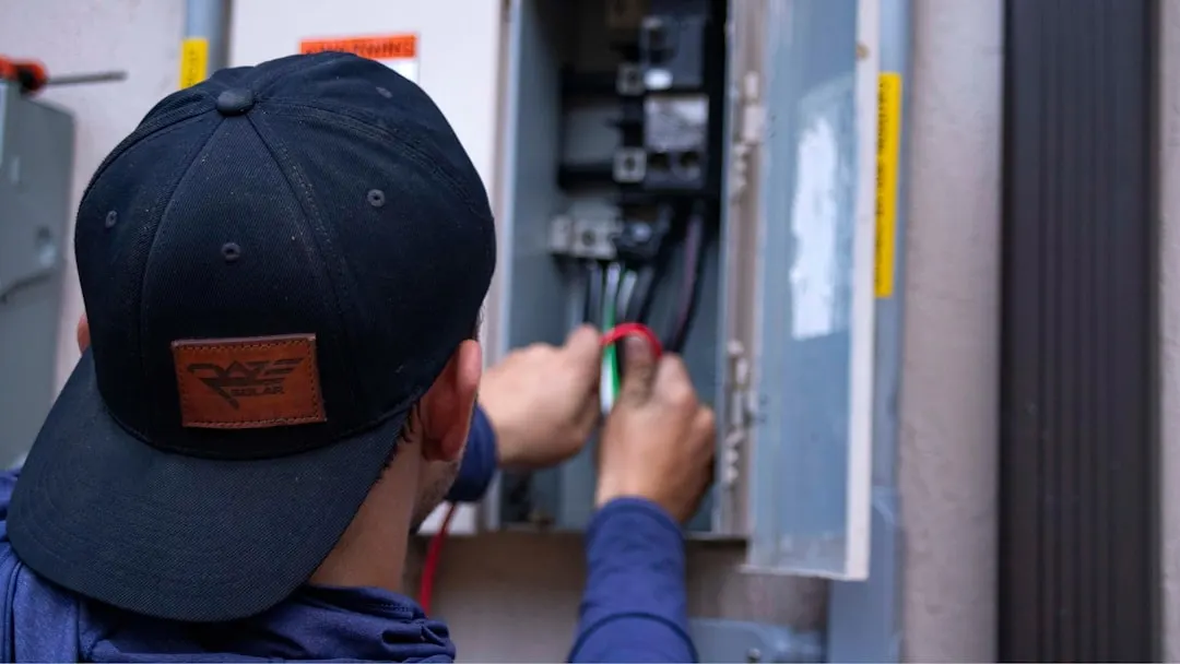 Austin Air Conditioning technician installing a high-efficiency furnace