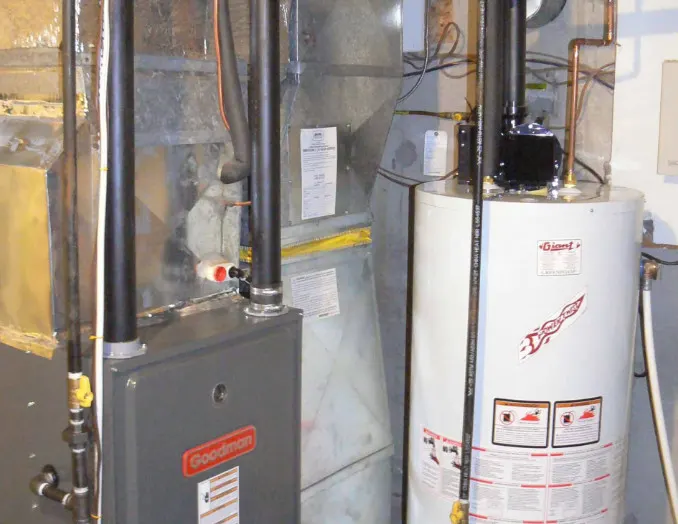 Tankless water heater serviced in a Austin home
